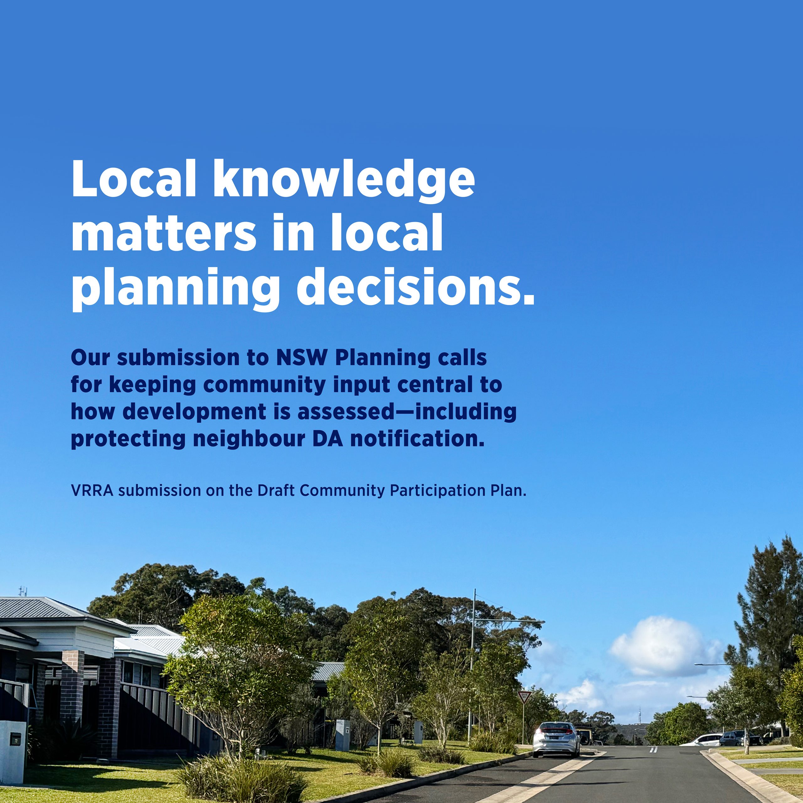 Submission response to Draft Community Participation Plan (CPP)