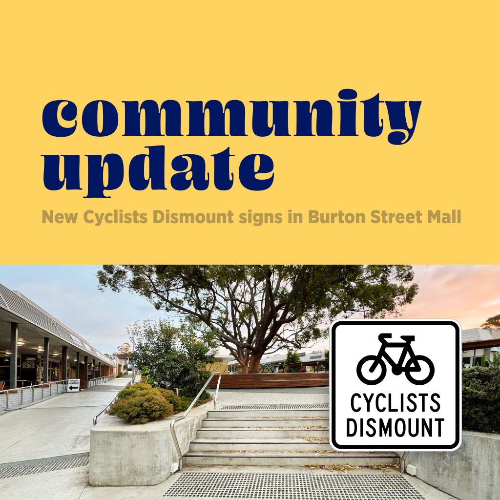 Update on Bikes in Burton St Mall